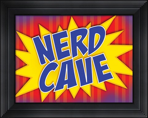Framed Nerd Cave Comic Print