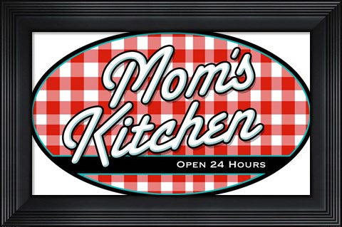 Framed Moms Kitchen Print