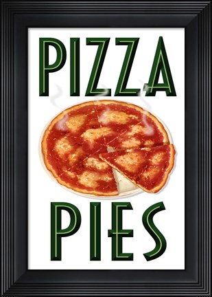 Framed Working Pizza Print