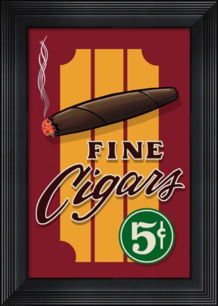 Framed Fine Cigars Print