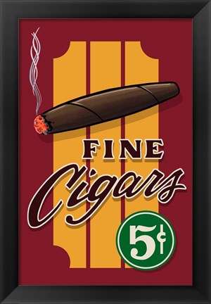 Framed Fine Cigars Print