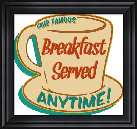 Framed Breakfast Served Print