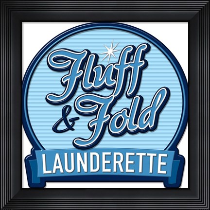 Framed Fluff and Fold Print