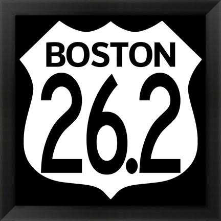 Framed Boston Marathon Print