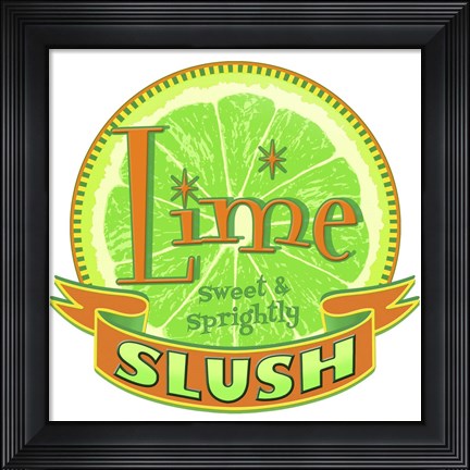 Framed Lime Slush Print
