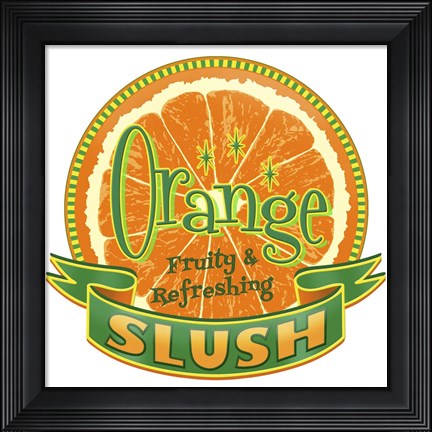 Framed Orange Slush Print