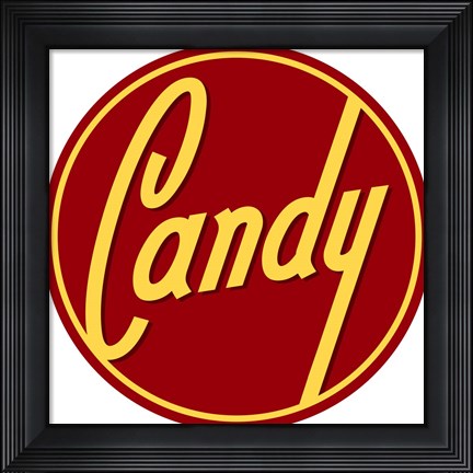 Framed Candy Round Print