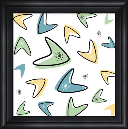 Framed Boomerangs Print