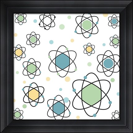 Framed Atomic Symbol Print