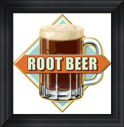 Framed Root Beer Diamond Print