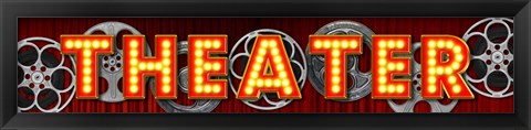 Framed Theater Marquee Print