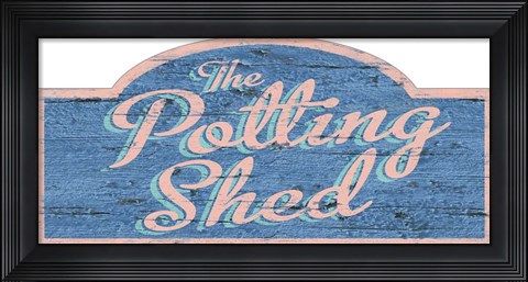 Framed Potting Shed Print