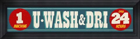 Framed U Washm And Dri Print