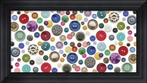 Framed Buttons Print