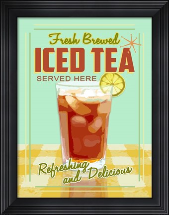 Framed Iced Tea 2 Print