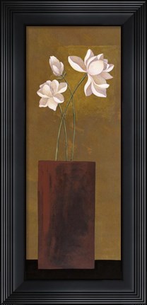 Framed Ivory Floral II Print