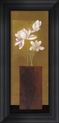 Framed Ivory Floral I Print