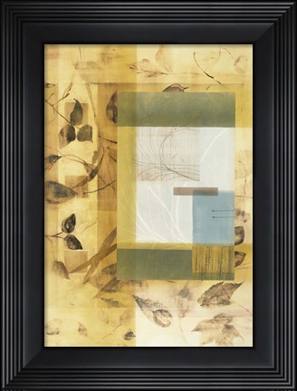 Framed Golden Times I Print