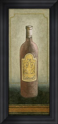 Framed White Wine 2 Print