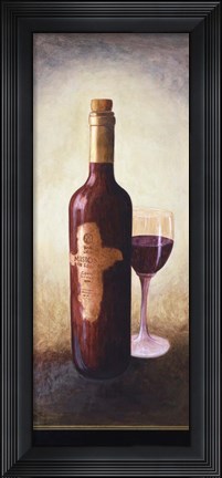 Framed Red Wine 2 Print