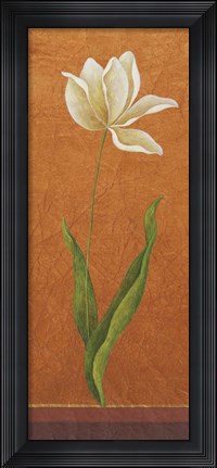 Framed Contemporary White Floral II Print