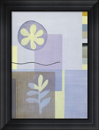 Framed Blue Green Abstract 2 Print