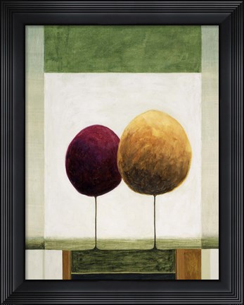Framed Lollipop Trees 2 Print