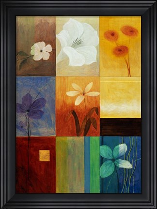 Framed Rainbow Abstract 1 Print