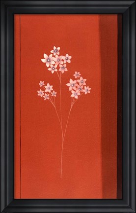Framed Red Abstract 3 Print