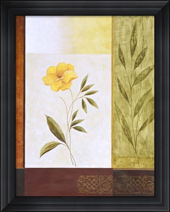 Framed Orange Bloom 2 Print