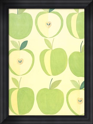 Framed Green Apples Print