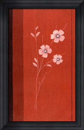 Framed Red Abstract 4 Print