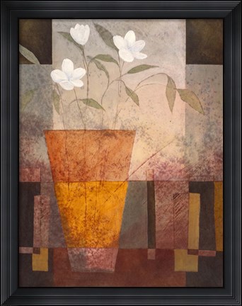 Framed White Passion I Print