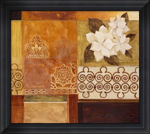Framed Gardenia 1 Print