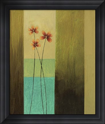 Framed Aqua II Print
