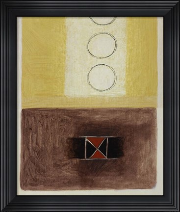 Framed Dots and Crosses II Print