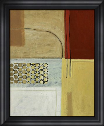 Framed Earth Tone I Print