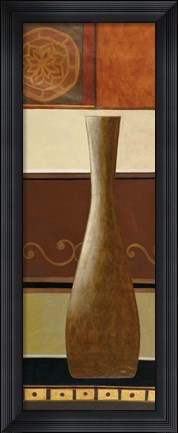 Framed Single Vase I Print