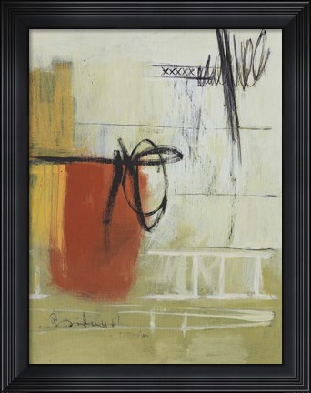 Framed Touch Of Color I Print