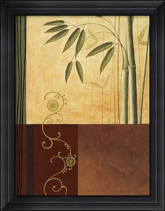 Framed Bamboo Trellis Print