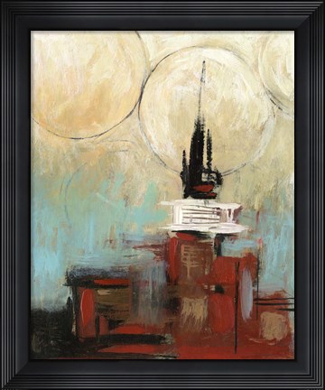 Framed Tower In The City II Print