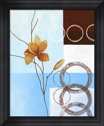 Framed Brown Flower III Print