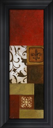 Framed Fleur de Lis II Print