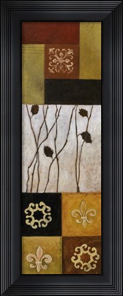 Framed Fleur de Lis I Print