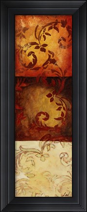 Framed Paisley Panel III Print