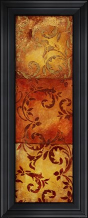 Framed Paisley Panel I Print