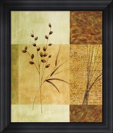 Framed Wheat I Print