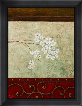 Framed Stone Wall I Print