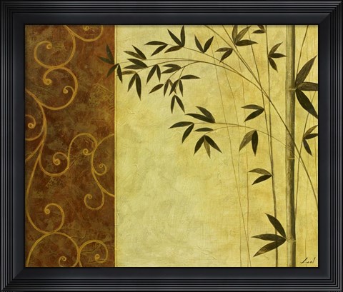 Framed Bamboo Elegance II Print