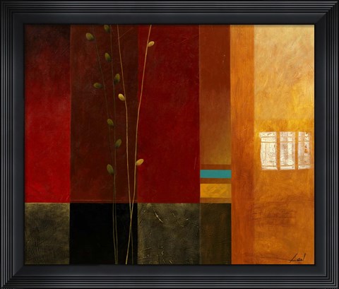 Framed Blue Line II Print